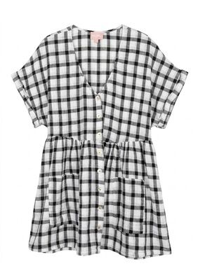Show Me Your MuMu Black and White Plaid Mini Dress